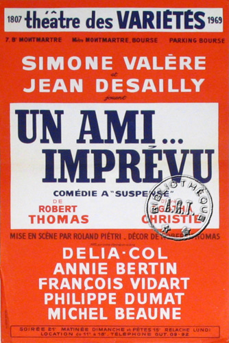 l'affiche originale: Un ami... imprévu