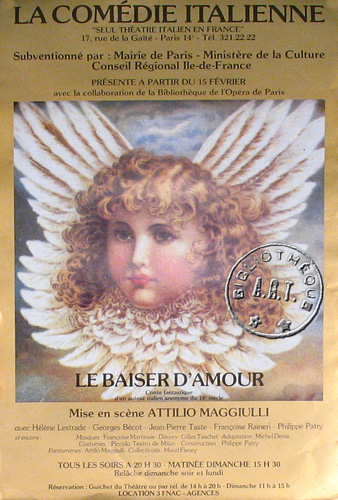l'affiche originale: Le Baiser d'Amour