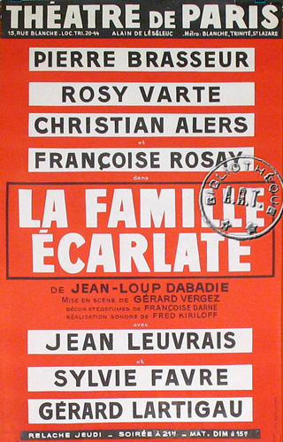 l'affiche originale: La Famille écarlate