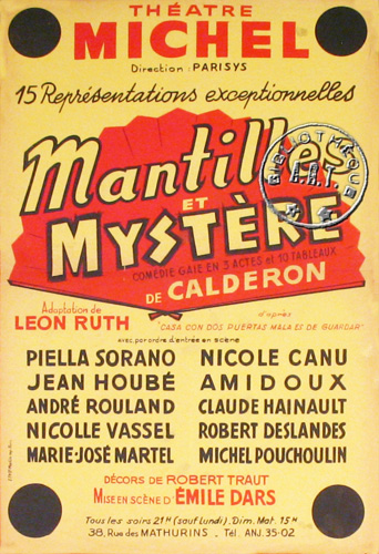 l'affiche originale: Mantilles et Mystère