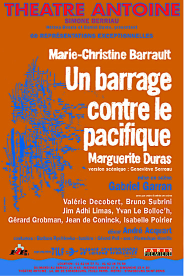 l'affiche originale: Un barrage contre le Pacifique