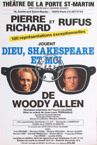 l'affiche originale: Dieu, Shakespeare et moi