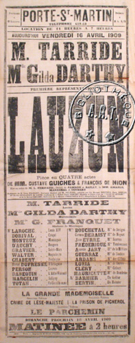 l'affiche originale: Lauzun