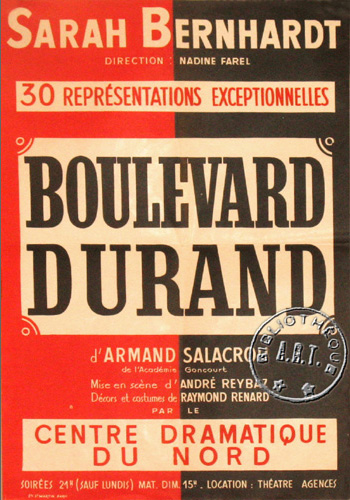 l'affiche originale: Boulevard Durand