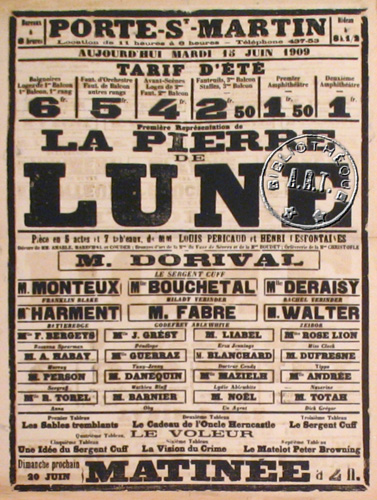 l'affiche originale: La Pierre de Lune