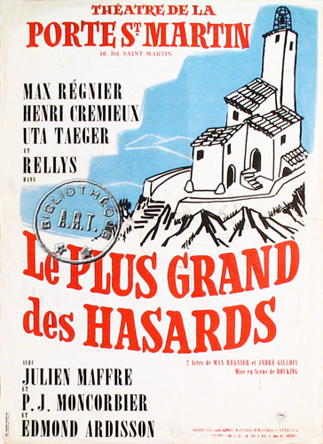 l'affiche originale: Le Plus grand des hasards