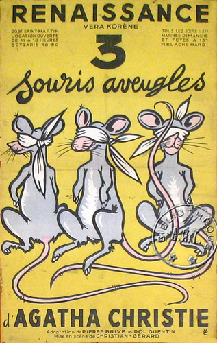 l'affiche originale: 3 souris aveugles