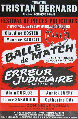l'affiche originale: Erreur judiciaire