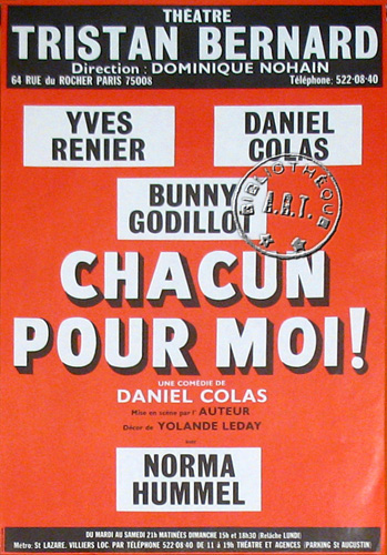 l'affiche originale: Chacun pour moi !