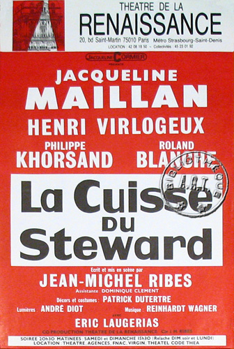 l'affiche originale: La Cuisse du steward