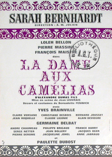 l'affiche originale: La Dame aux camélias