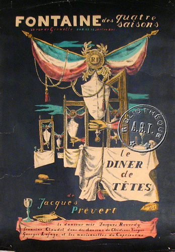 l'affiche originale: Le Diner de têtes