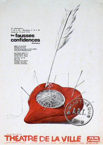 l'affiche originale: Les Fausses confidences