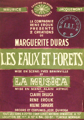 l'affiche originale: Les Eaux et forêts
