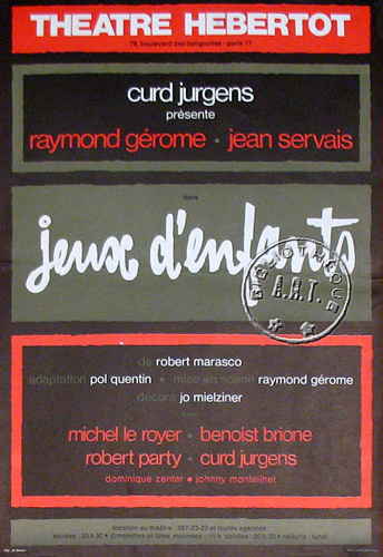 l'affiche originale: Jeux d'enfants
