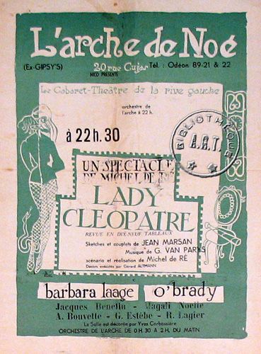 l'affiche originale: Lady Cléopâtre