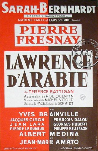 l'affiche originale: Lawrence d'Arabie