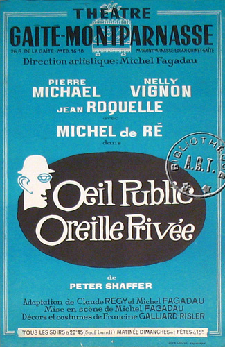 l'affiche originale: Œil public Œil privée