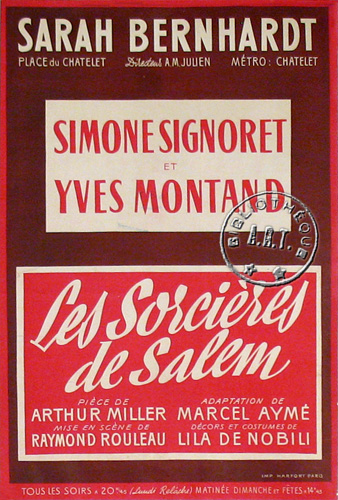 l'affiche originale: Les Sorcières de Salem