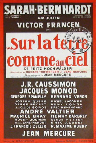 l'affiche originale: Sur la terre comme au ciel
