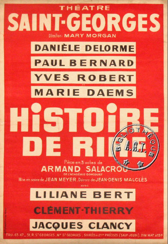 l'affiche originale: Histoire de rire
