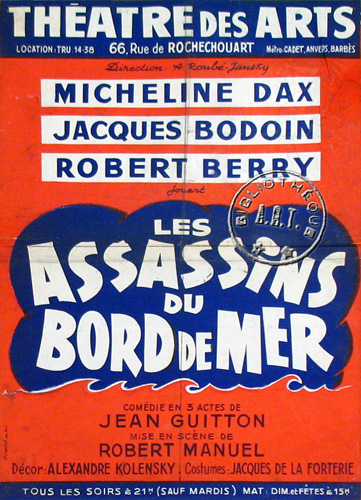 l'affiche originale: Les Assassins du bord de mer
