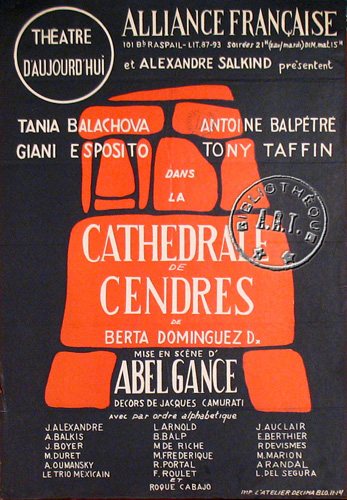 l'affiche originale: Cathédrale de cendres