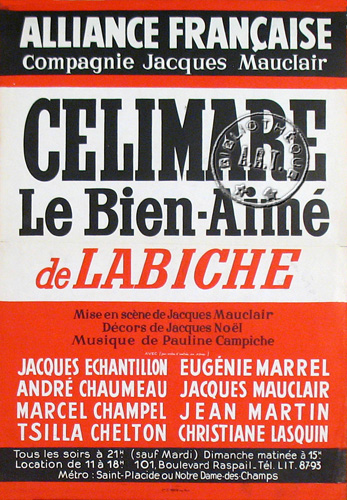 l'affiche originale: Célimare le bien-aimé