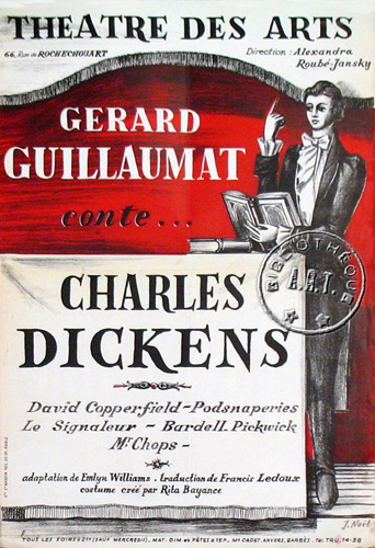 l'affiche originale: Gérard Guillaumat conte Charles Dickens