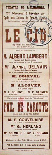 l'affiche originale: Le Cid