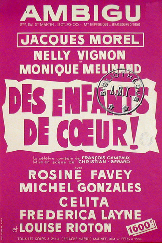 l'affiche originale: Des enfants de cœurs !