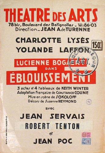 l'affiche originale: Éblouissement