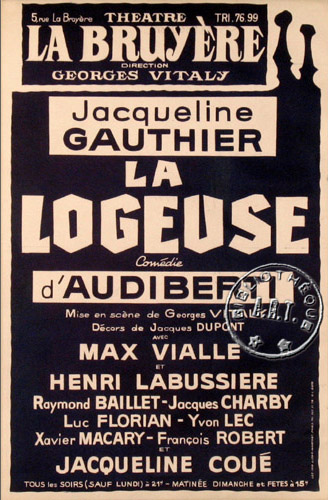 l'affiche originale: La Logeuse