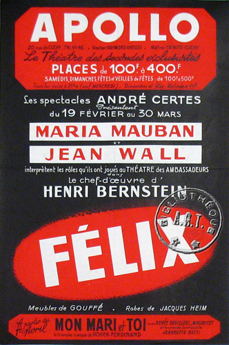 l'affiche originale: Félix