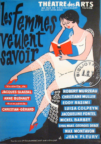 l'affiche originale: Les Femmes veulent savoir