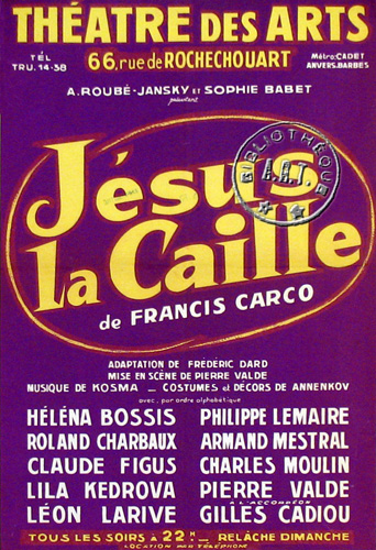l'affiche originale: Jésus la caille