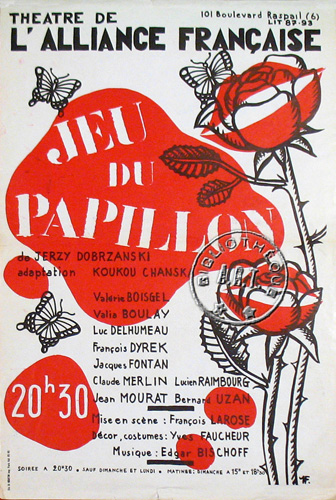 l'affiche originale: Jeu du papillon