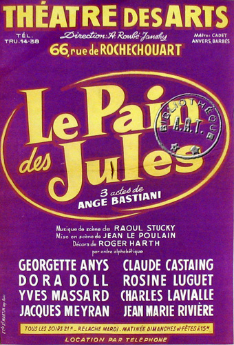 l'affiche originale: Le Pain des jules
