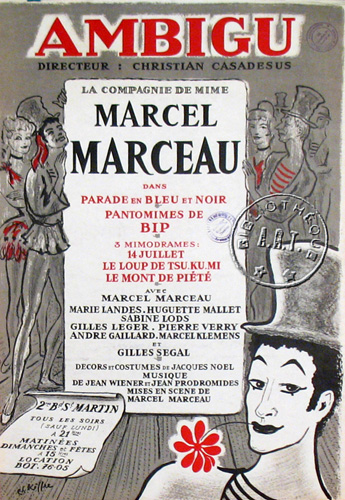 l'affiche originale: Parade en bleu et noir