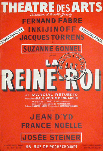 l'affiche originale: La Reine-Roi