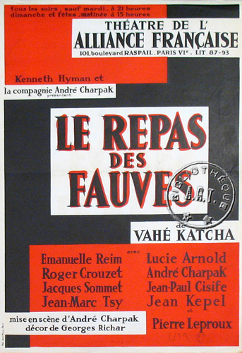 l'affiche originale: Le Repas des fauves