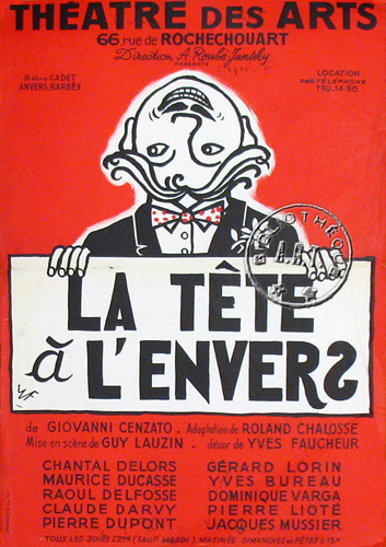 l'affiche originale: La Tête à l'envers