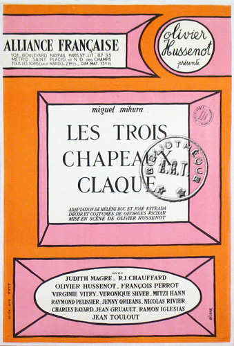 l'affiche originale: Les Trois chapeaux claque