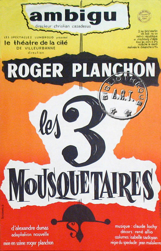 l'affiche originale: Les Trois mousquetaires