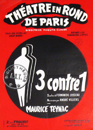 l'affiche originale: 3 contre 1