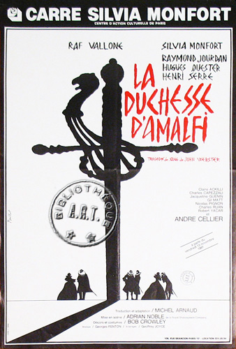 l'affiche originale: La Duchesse d'Amalfi
