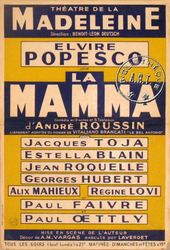 l'affiche originale: La Mamma