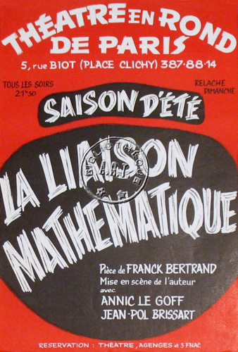l'affiche originale: La Liaison mathématique