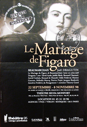 l'affiche originale: Le Mariage de Figaro