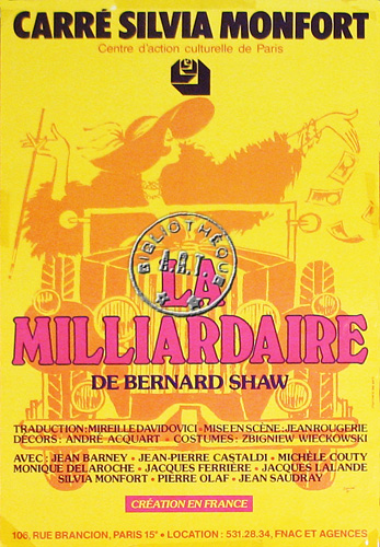 l'affiche originale: La Milliardaire